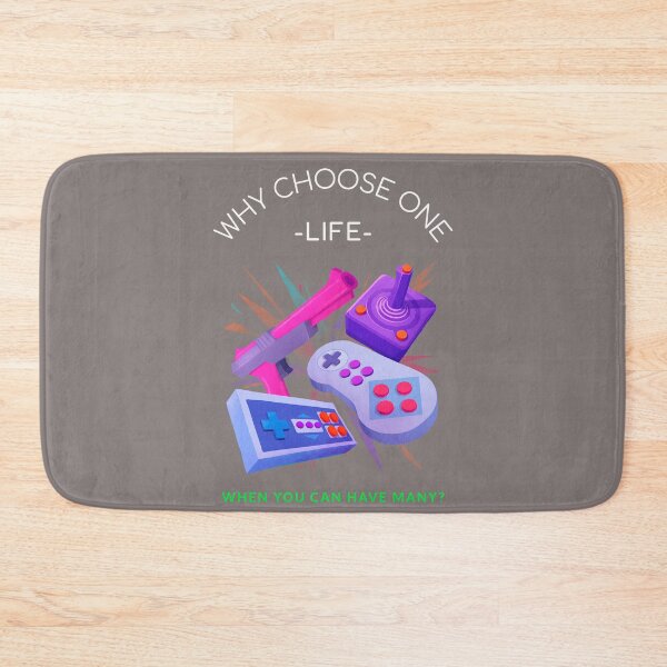 Item preview, Gamers Get to Choose How Many Lives They Live - Gaming Design designed and sold by Frame-n-Play.