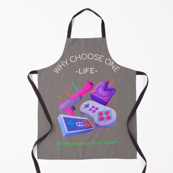 Item preview, Gamers Get to Choose How Many Lives They Live - Gaming Design designed and sold by Frame-n-Play.