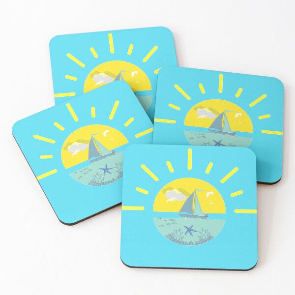 Item preview, summer vibes illustrates sea and boat designed and sold by Crazyideeas.