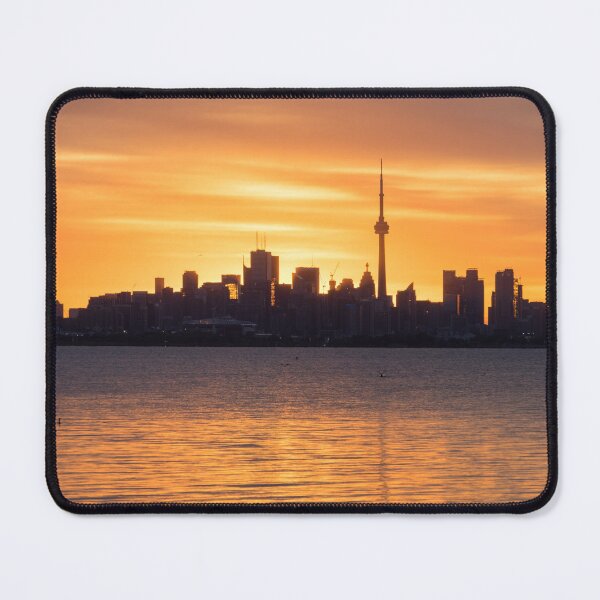 Item preview, Distinctive Silhouettes - Toronto Skyline on the Verge of Sunrise designed and sold by Georgia Mizuleva.