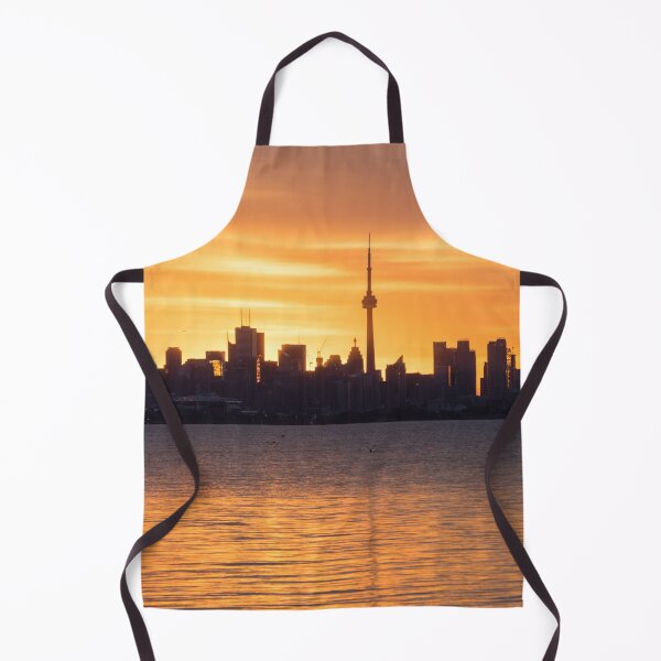 Item preview, Distinctive Silhouettes - Toronto Skyline on the Verge of Sunrise designed and sold by Georgia Mizuleva.