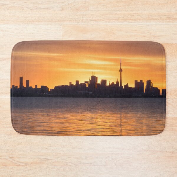Item preview, Distinctive Silhouettes - Toronto Skyline on the Verge of Sunrise designed and sold by Georgia Mizuleva.