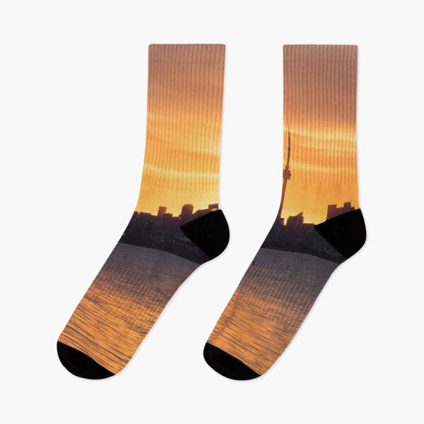 Item preview, Distinctive Silhouettes - Toronto Skyline on the Verge of Sunrise designed and sold by Georgia Mizuleva.