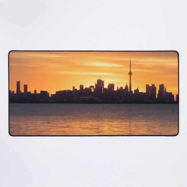 Item preview, Distinctive Silhouettes - Toronto Skyline on the Verge of Sunrise designed and sold by Georgia Mizuleva.