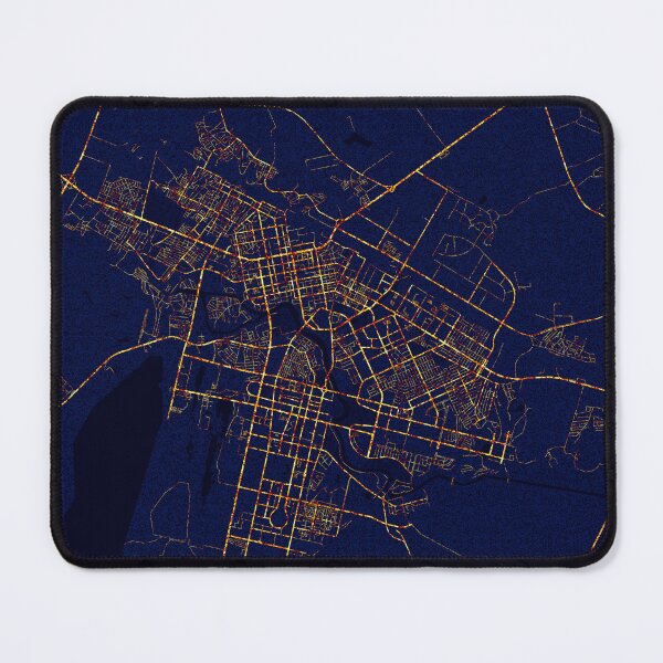 Item preview, Nur-Sultan, Kazakhstan Map  - City At Night designed and sold by deMAP.