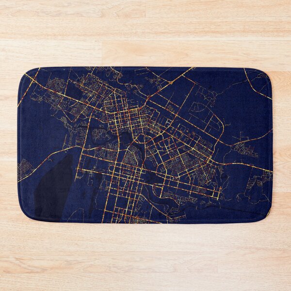 Item preview, Nur-Sultan, Kazakhstan Map  - City At Night designed and sold by deMAP.