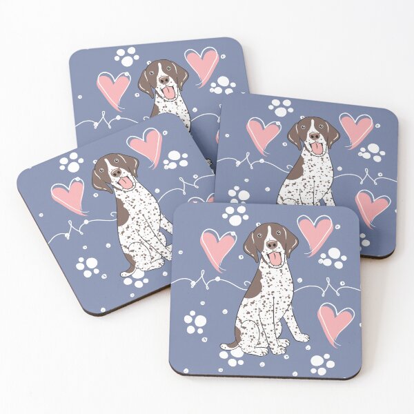 Item preview, LOVE German Shorthaired Pointer GSP - Liver and White 1 designed and sold by Lulupainting.