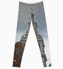 San Francisco Ferry Building Reflection in a Puddle Leggings