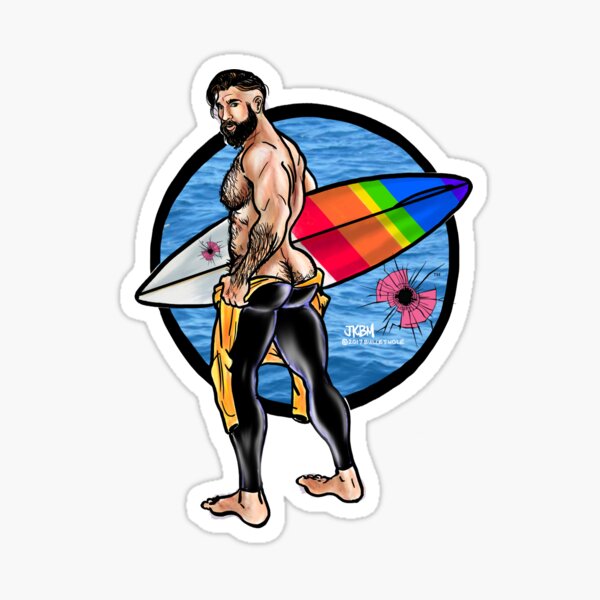 Bullethole Surfer: Hung Ten Sticker