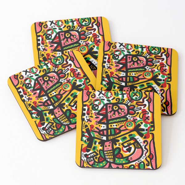 Item preview, Abstract bird woman tribal childlike style / 04 designed and sold by GreissDesign.