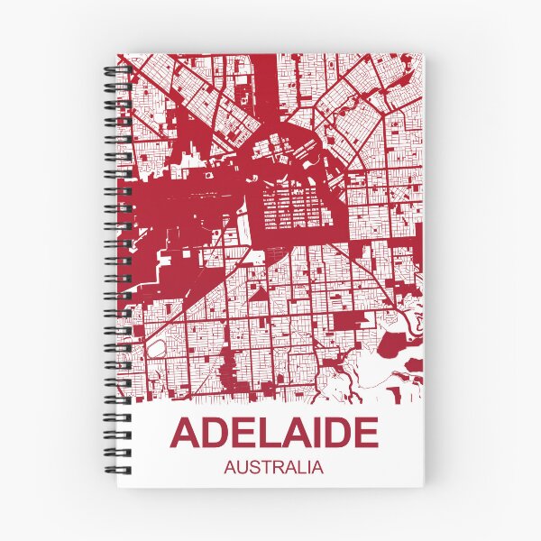 Item preview, Adelaide Map Art red wine color Australia designed and sold by EpicMaps.