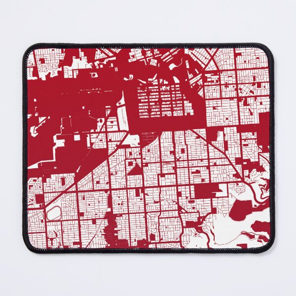Item preview, Adelaide Map Art red wine color Australia designed and sold by EpicMaps.
