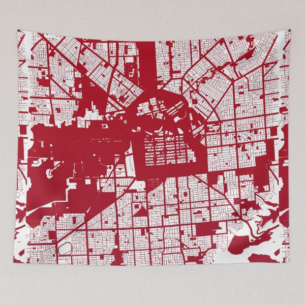 Artikelvorschau, Adelaide Map Art red wine color Australia entworfen und verkauft von EpicMaps.