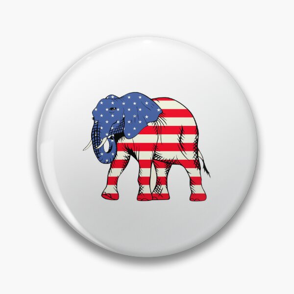 Item preview, icon Trunk sticker elephant american flag designed and sold by Shifa19.