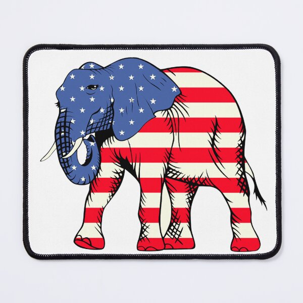 Item preview, icon Trunk sticker elephant american flag designed and sold by Shifa19.