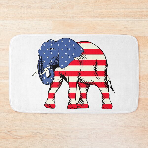 Item preview, icon Trunk sticker elephant american flag designed and sold by Shifa19.