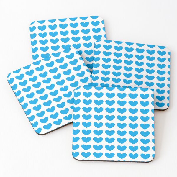Item preview, Volksbolts/KABFA DESIGNS Blue Heart White Background designed and sold by KABFA Designs.