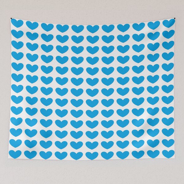 Item preview, Volksbolts/KABFA DESIGNS Blue Heart White Background designed and sold by KABFA Designs.