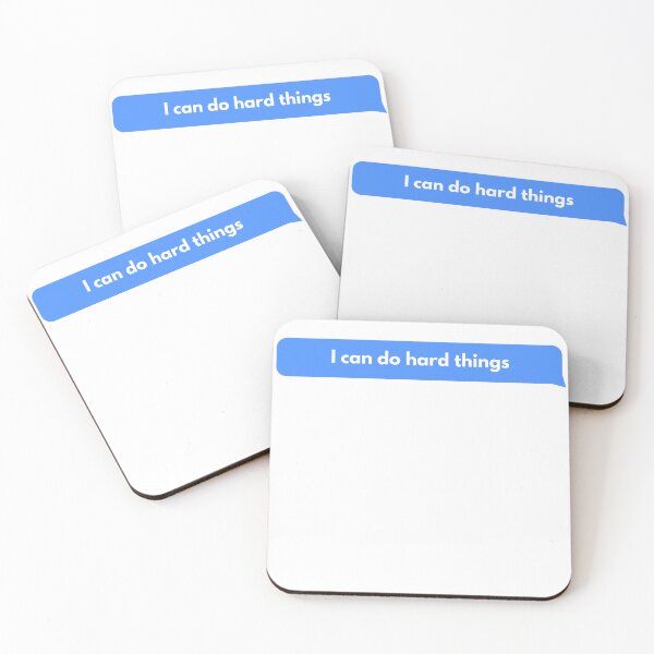 Item preview,  I Can Do Hard Things Inspirational Quotes Text Message designed and sold by Ampzy.