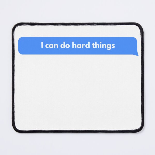 Item preview, I Can Do Hard Things Inspirational Quotes Text Message designed and sold by Ampzy.