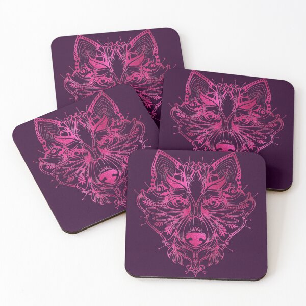 Item preview, Hot Pink Wolf Face designed and sold by Paulele.