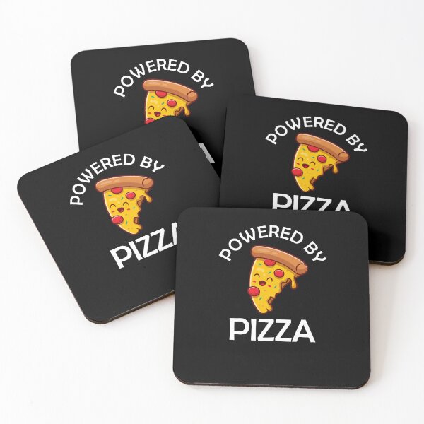 Item preview, Powered By Pizza Funny Pizza Quote designed and sold by theshirtinator.