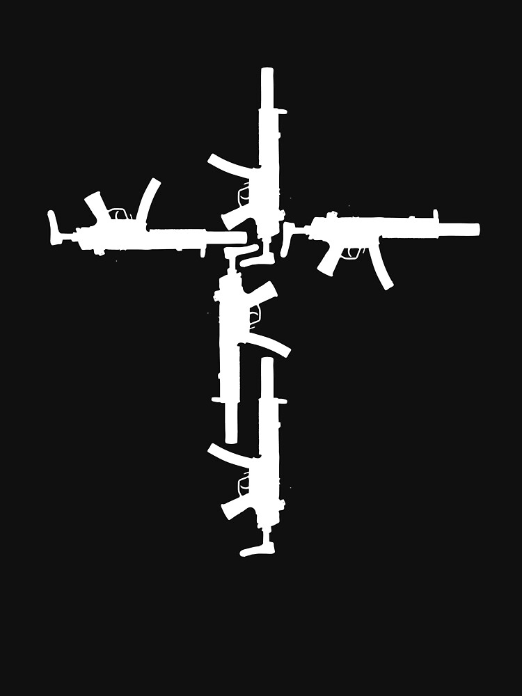 "Gun Cross" Tshirt by JackOfNoTrades Redbubble
