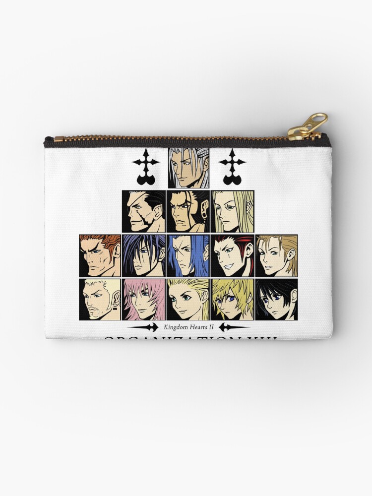 Kingdom hearts II Organization 13 (color) Zipper Pouch
