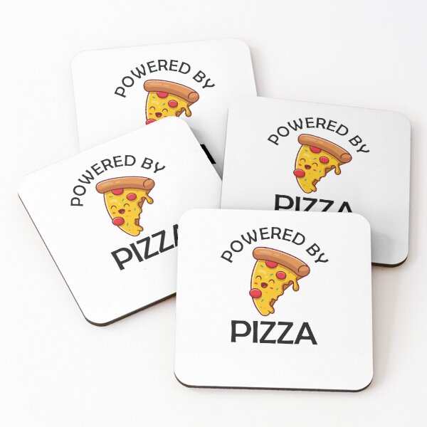 Item preview, Powered By Pizza Funny Pizza Quote designed and sold by theshirtinator.