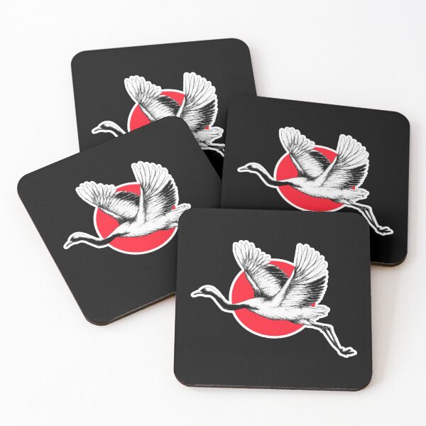 Item preview, Golden Japanese Cranes Black designed and sold by gani-75.