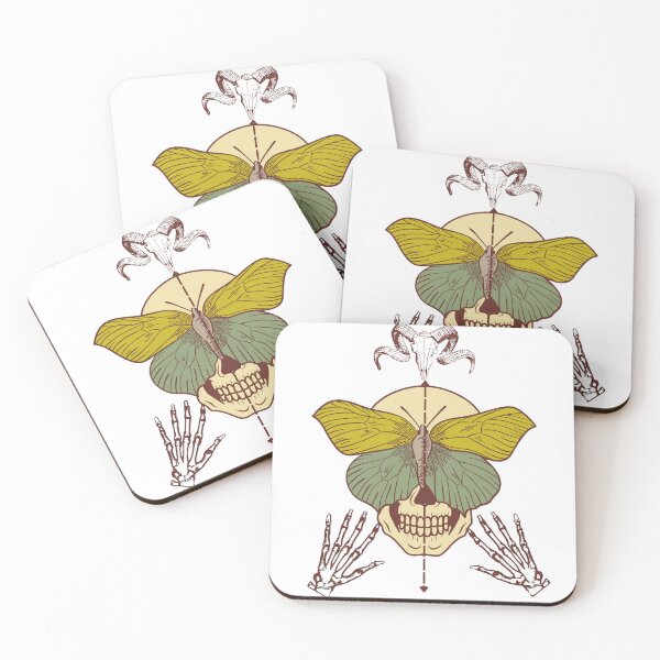 Item preview, Greenery skull-butterfly designed and sold by KS-Y.