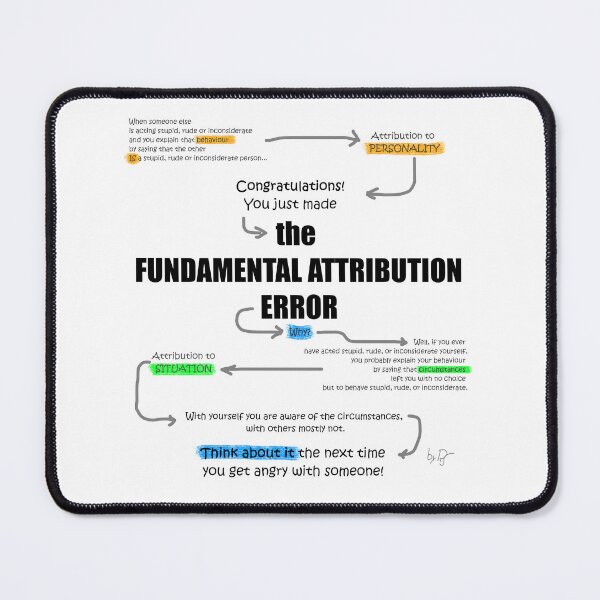 Item preview, Fundamental Attribution Error - Why Everyone Is So Inconsiderate, But You designed and sold by drRSart.