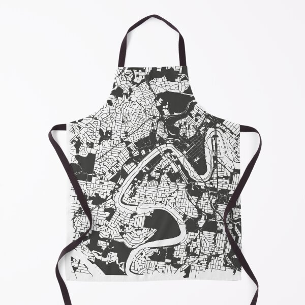 Item preview, Brisbane Map Art Black white Australia designed and sold by EpicMaps.