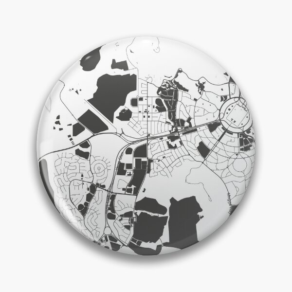 Item preview, Canberra Map Art Black white Australia designed and sold by EpicMaps.