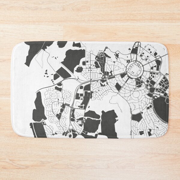 Item preview, Canberra Map Art Black white Australia designed and sold by EpicMaps.