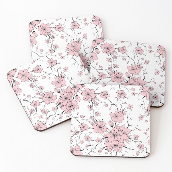 Item preview, JAPANESE FLOWERS Pink White Wild Sakura Roses Kimono designed and sold by gani-75.