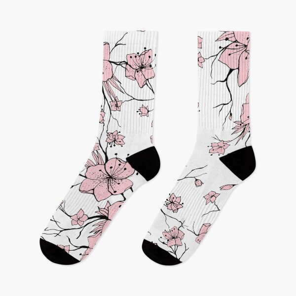 Item preview, JAPANESE FLOWERS Pink White Wild Sakura Roses Kimono designed and sold by gani-75.