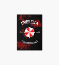 Umbrella Training Facility Vintage Resident Evil (for dark colors) Art Board