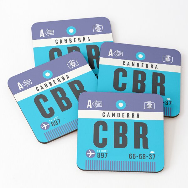 Artikelvorschau, Luggage Tag A - CBR Canberra Australia entworfen und verkauft von VoodooCircus.