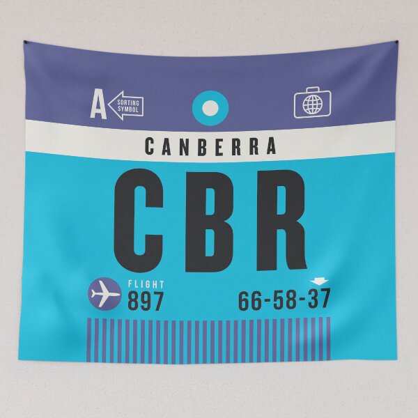 Item preview, Luggage Tag A - CBR Canberra Australia designed and sold by VoodooCircus.