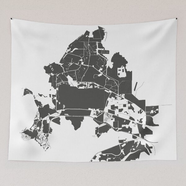 Item preview, Darwin Map Art Black white Australia designed and sold by EpicMaps.