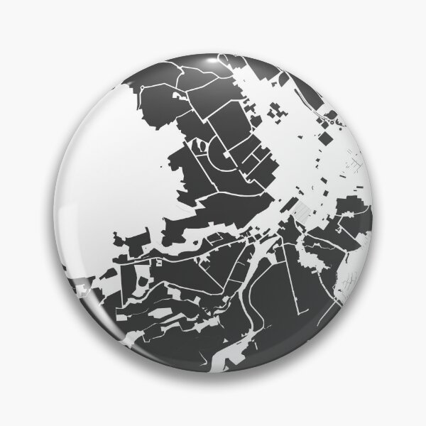 Item preview, Hobart Map Art Black white Australia designed and sold by EpicMaps.