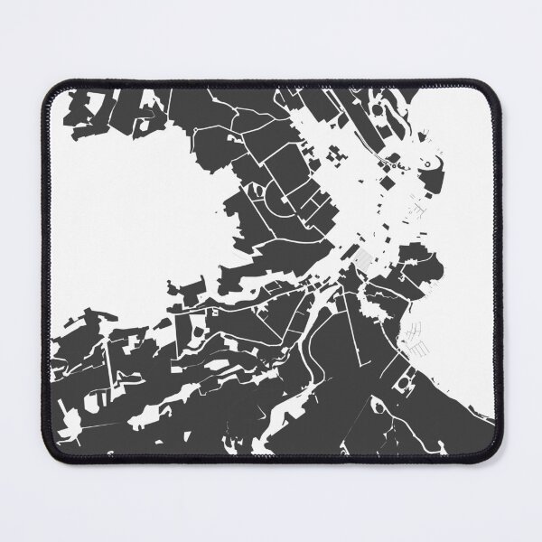 Item preview, Hobart Map Art Black white Australia designed and sold by EpicMaps.