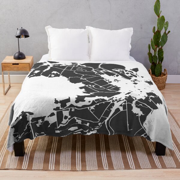 Item preview, Hobart Map Art Black white Australia designed and sold by EpicMaps.