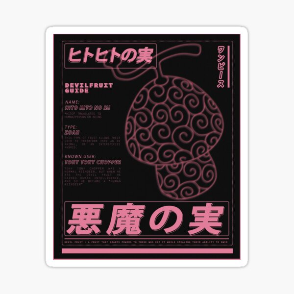 Hito Hito No Mi Stickers for Sale