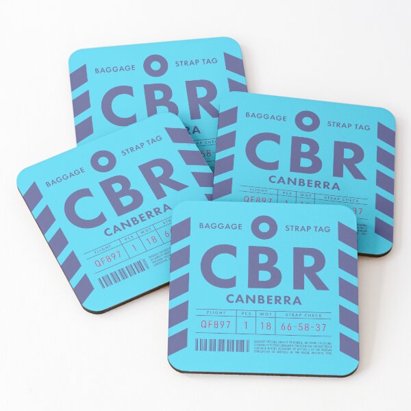 Artikelvorschau, Luggage Tag D - CBR Canberra Australia entworfen und verkauft von VoodooCircus.