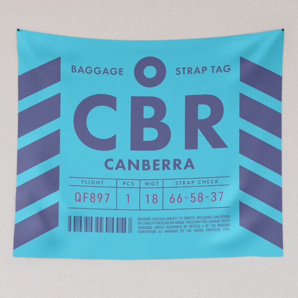 Item preview, Luggage Tag D - CBR Canberra Australia designed and sold by VoodooCircus.