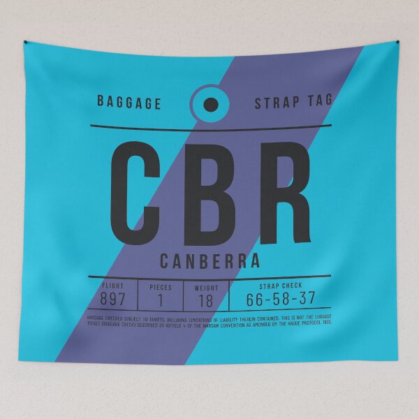 Item preview, Luggage Tag E - CBR Canberra Australia designed and sold by VoodooCircus.