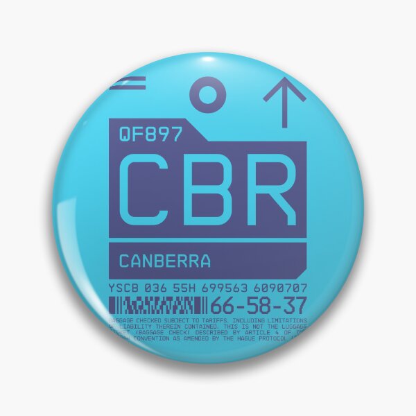 Artikelvorschau, Luggage Tag C - CBR Canberra Australia entworfen und verkauft von VoodooCircus.