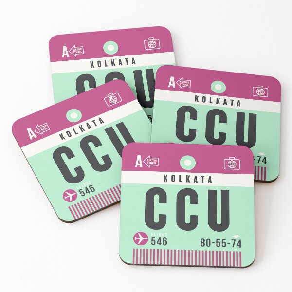Artikelvorschau, Luggage Tag A - CCU Kolkata India entworfen und verkauft von VoodooCircus.